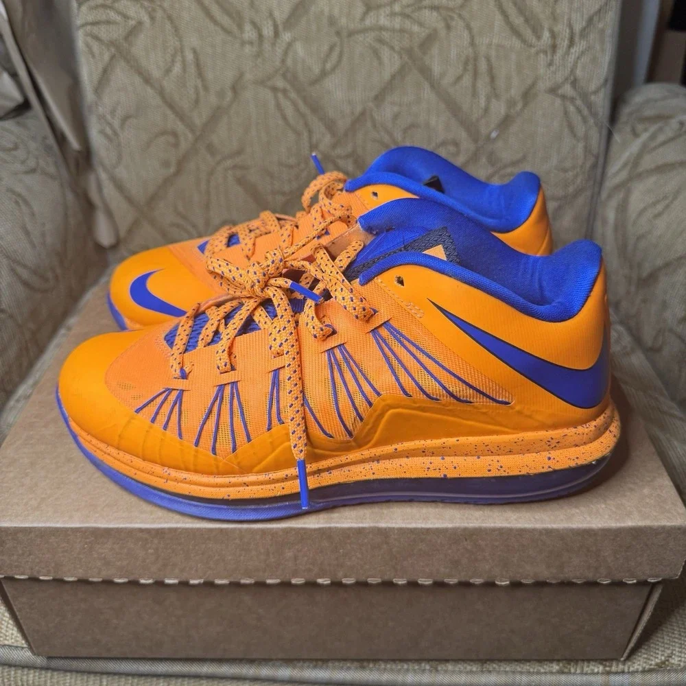 Nike‎ Air Max LeBron 10 Low Knicks Men's 8 (579765-800)